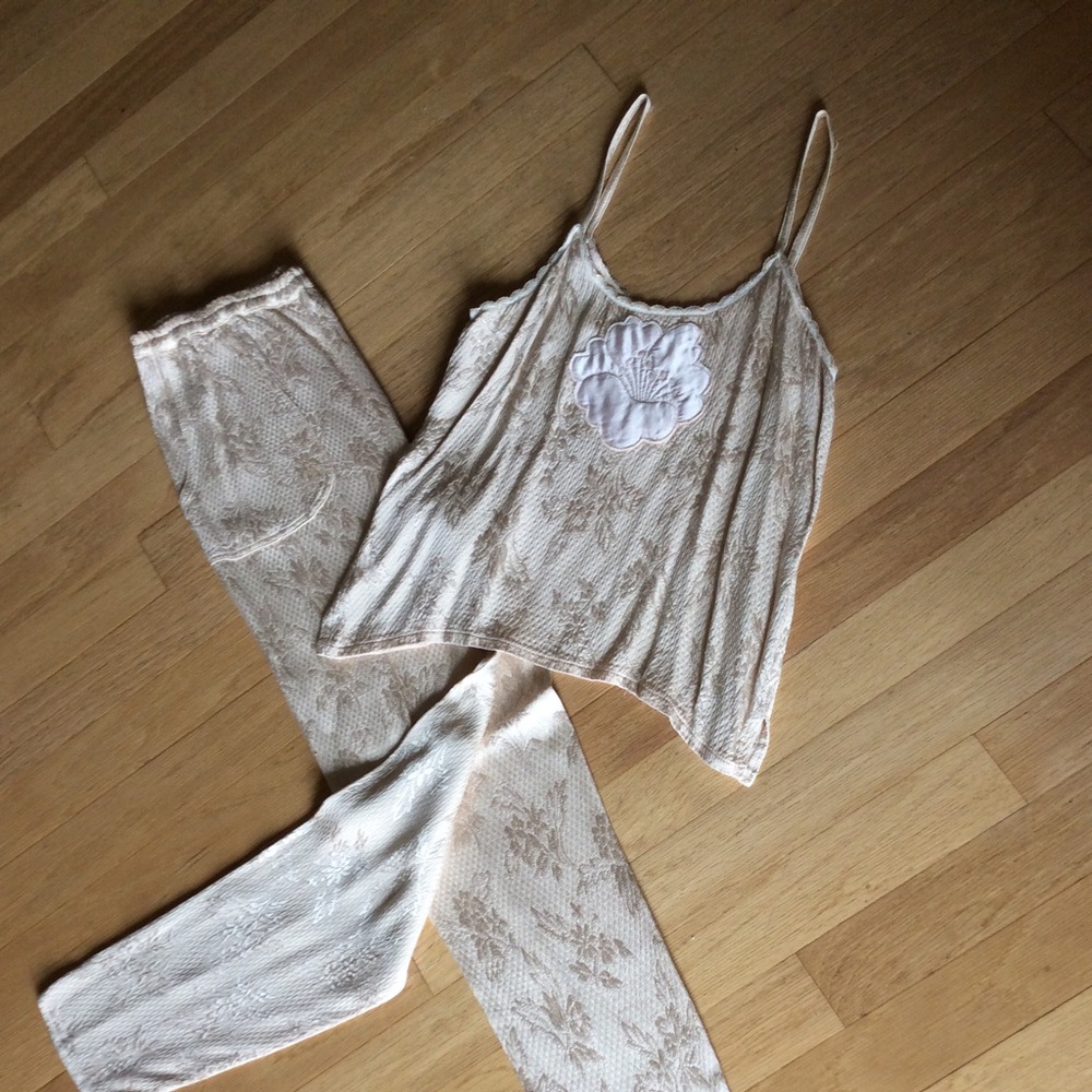 Vintage 1990 Modelle peg leg pant and camisole